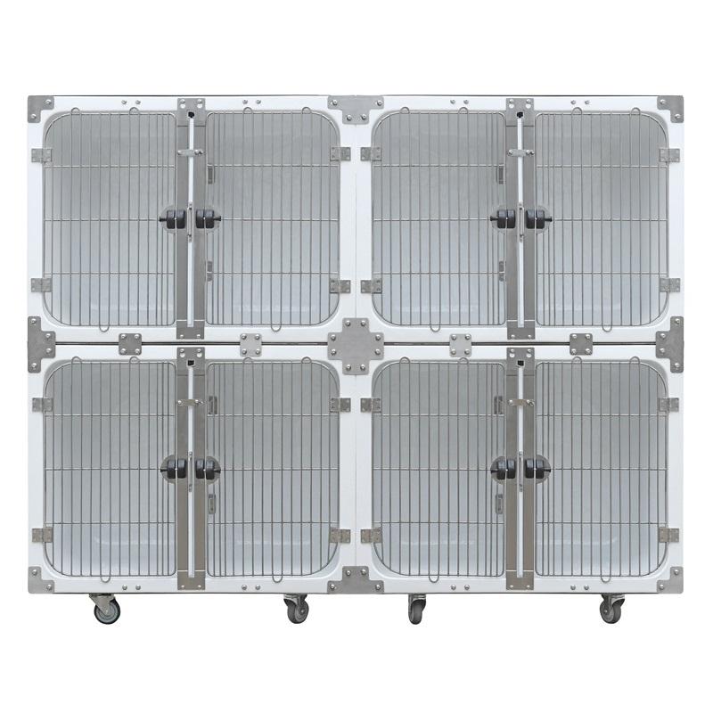 पशु चिकित्सा वाटरप्रूफ फाइबरग्लास मोड्युलर कुकुर केज